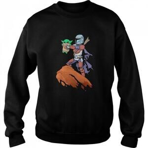 The Mandalorian Hug Baby Yoda  Sweatshirt